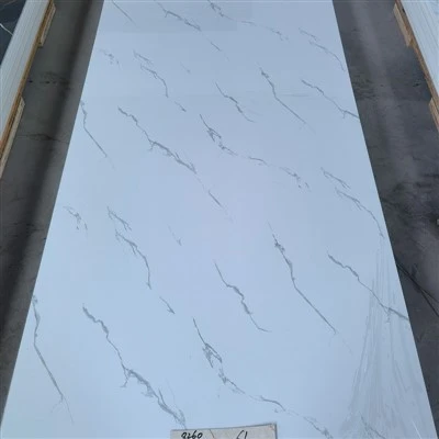 Vit marmor PVC -panel