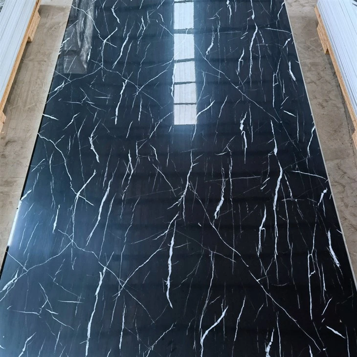 Vit marmor PVC väggpanel